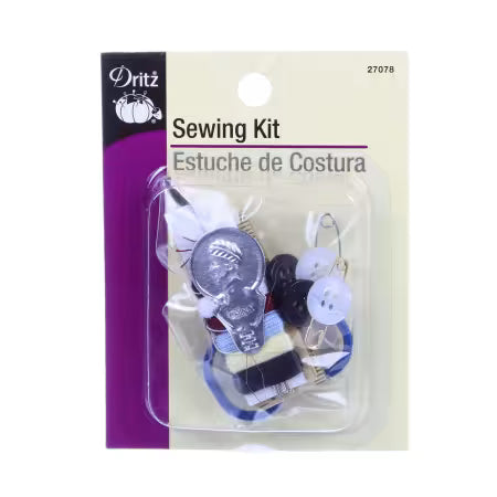 Travel Sewing Kit with Small Scissors