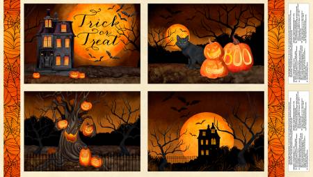 Haunted Night Placemat  Panel - Danielle Leone - Wilmington Prints