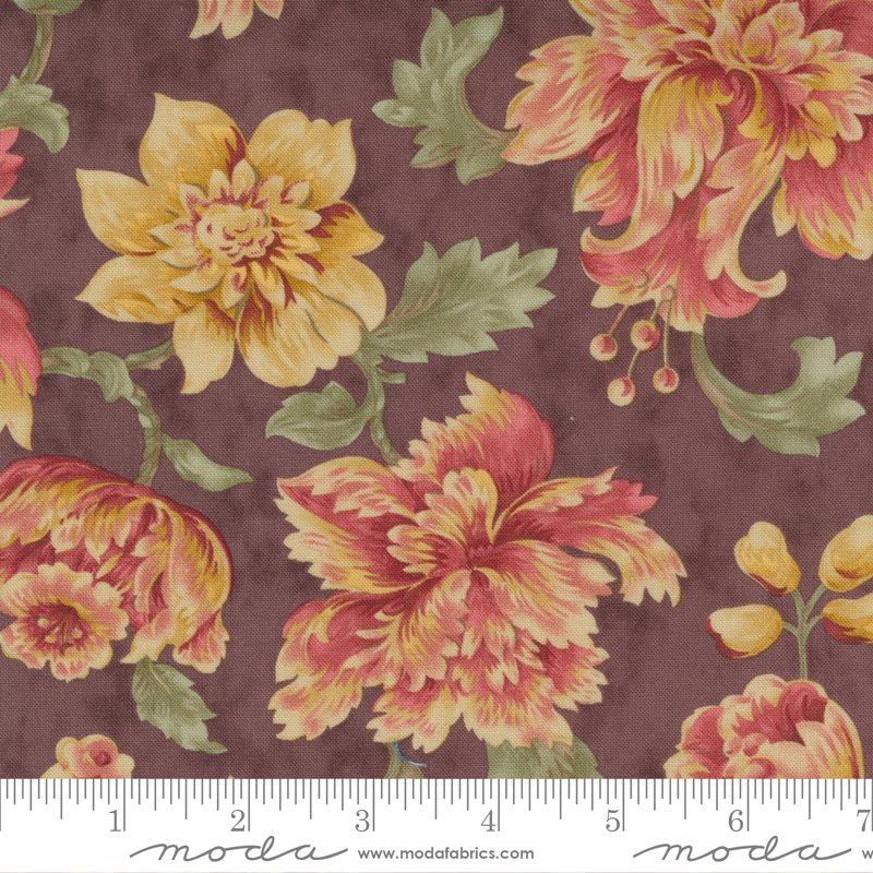 Threads that Bind, Blackbird Designs for Moda - Brown Floral - 28004-17