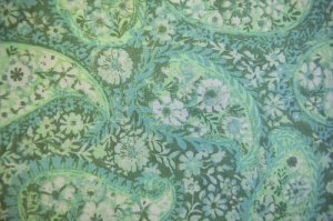 Wide Back 108" Wide Paisley Seafoam