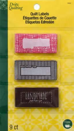 Dritz Sew In Embroidered Labels Handmade