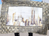 Store Sample- Lap Quilt- Abstract Buildings
