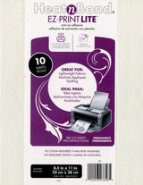 HEATNBOND EZ Print Lite 10 pcs - 22 x 28cm