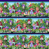 Down the Fairy Path -  Large Border Stripe - 3436-66