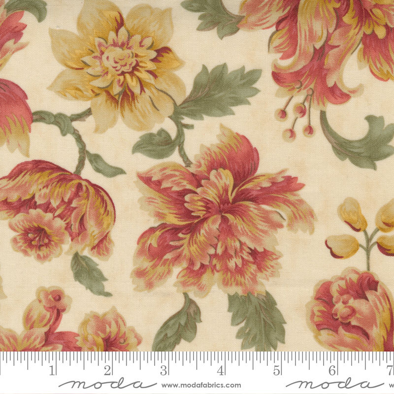 Threads that Bind, Blackbird Designs for Moda - Beige Floral - 28004-11