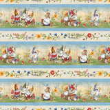 Susan Winget- Gnome & Garden - Stripe Border Print