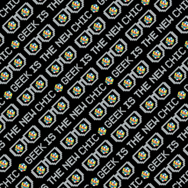 Rubiks 2 - Geek Is The New Chic - Black