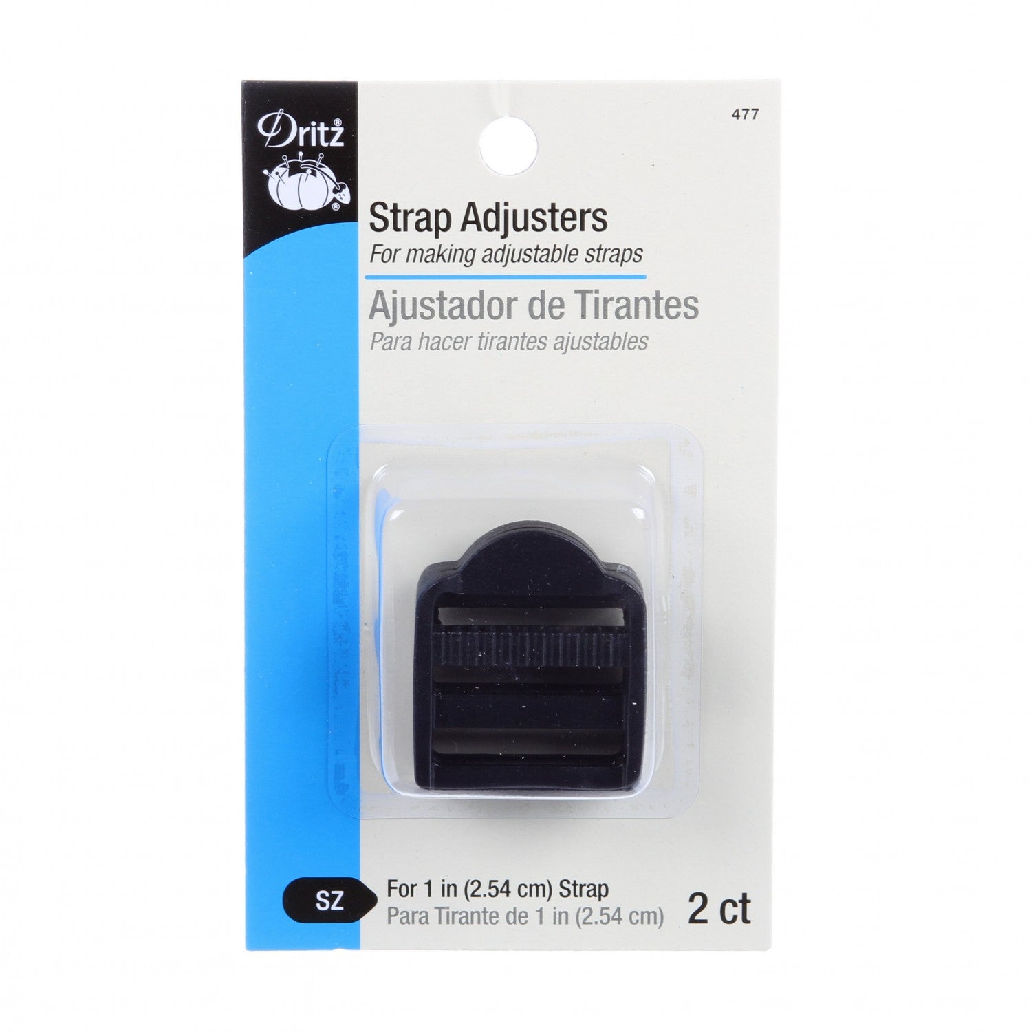 Dritz Strap Adjuster Black 1in 2pk