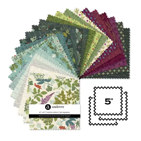 Gudrun Erla - Nordic Summer - Charm Pack -  5-NORD-42