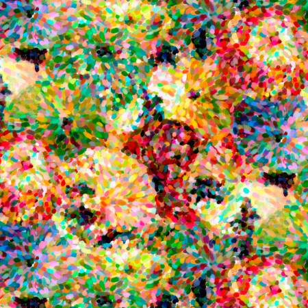 Multi Impressionist Floral 108in Wide Back Digitally Printed