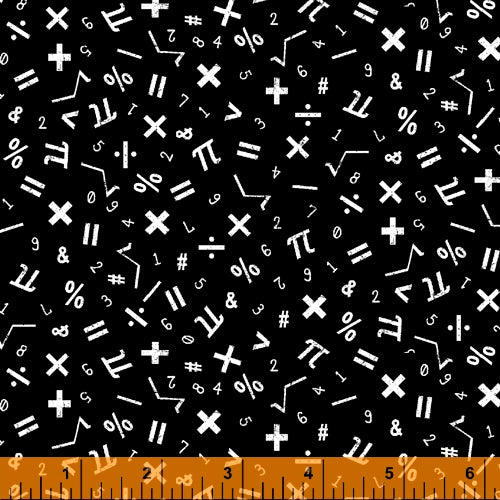 Windham Fabrics - It's Elementary - White Symbols on Black