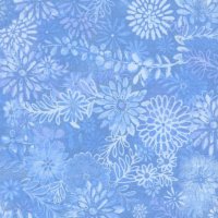 108" Wide Floral Forest Light Blue