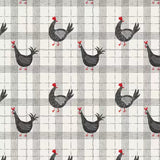 Hen House - Cream Chicken Plaid - 55250102-01