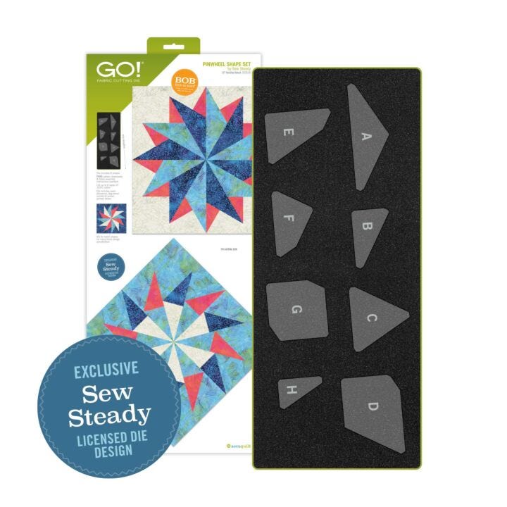 GO! Pinwheel Shape Set-12” Finished