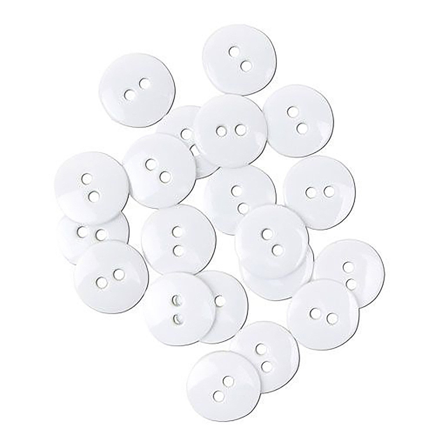 LaMode Buttons - White 5/8in (16mm)