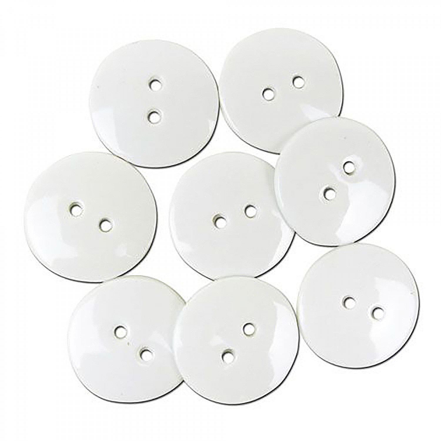 LaMode Buttons - White 22mm 2 Hole