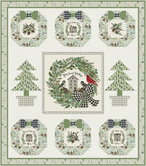 Holidays at Home - No Place Like Home Quilt Kit by Deb Strain