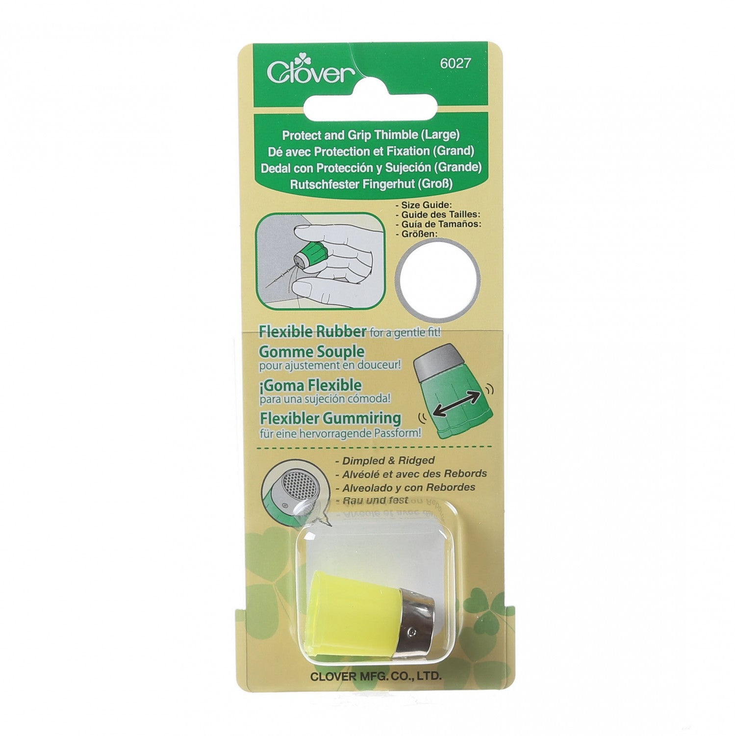 Clover - 6027 Protect and Grip Thimble - LARGE