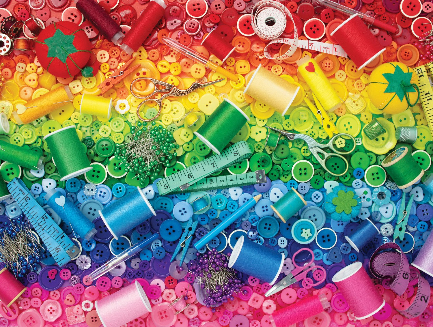 Sewing Rainbow Jigsaw  - 500pc Puzzle