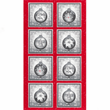 Robert Kaufman - Winter's Grandeur #8 Ornaments Panel - Bruce Park