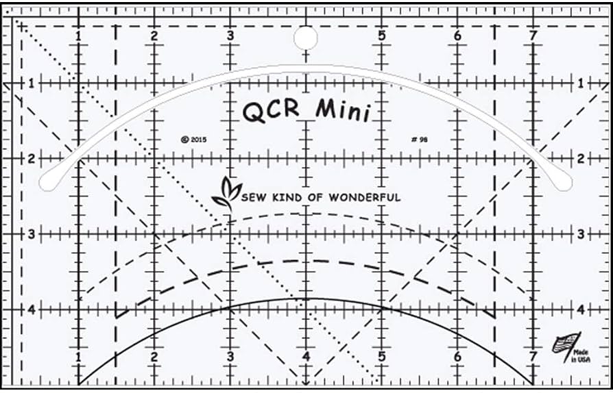Sew Kind of Wonderful - QCR Curve It Ruler MINI for Longarm Quilting