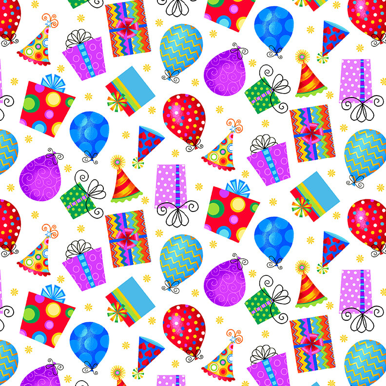 Party Time- Tossed Presents - Studio E Fabrics