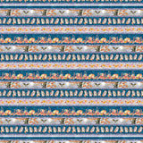 Night  Owls by Kathleen Francour - Navy Border Print