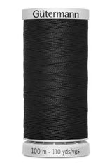 Extra Strong Polyester Upholstery Thread 100m Black