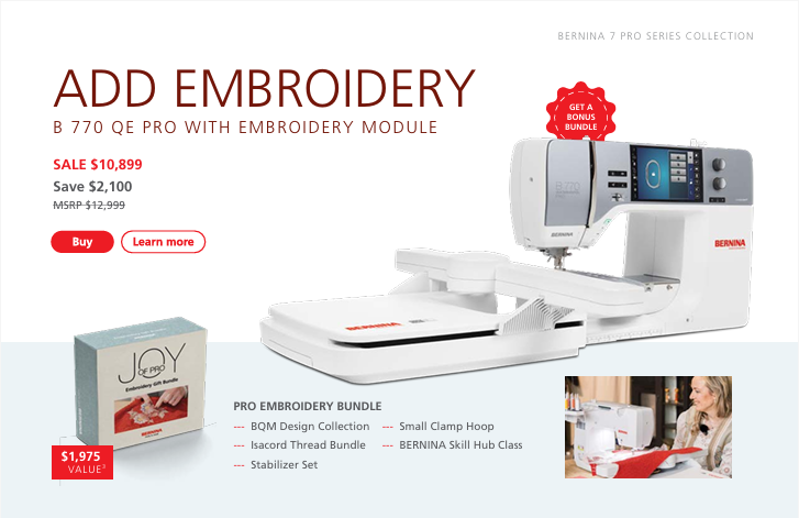 Bernina 770QE PRO  Sewing/Embroidery Machine