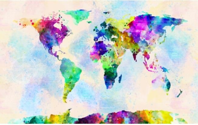 Hoffman Fabrics - Globe Hopper - Panel