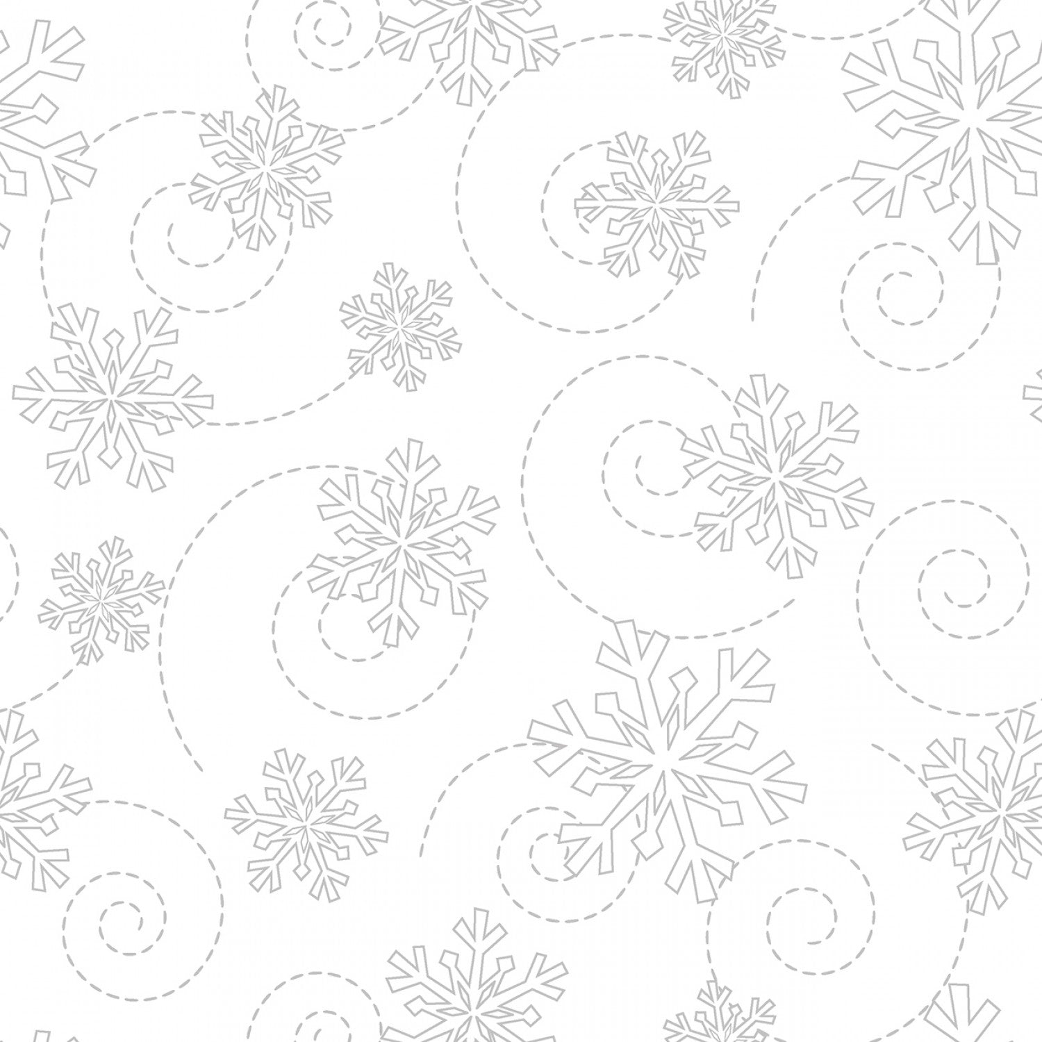 Maywood Studios White on White Snowflakes