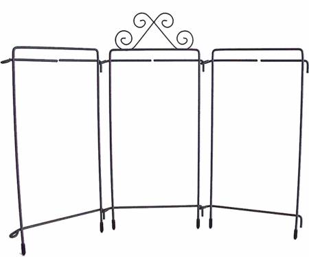 6in x 12in Gray Tabletop Tri-Stand With Scroll