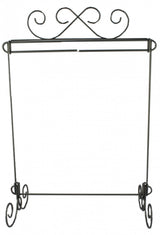 12in x 14in Scroll Single Table Stand - Black