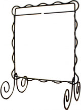 6in x 6in Scalloped Single Table Stand - Charcoal
