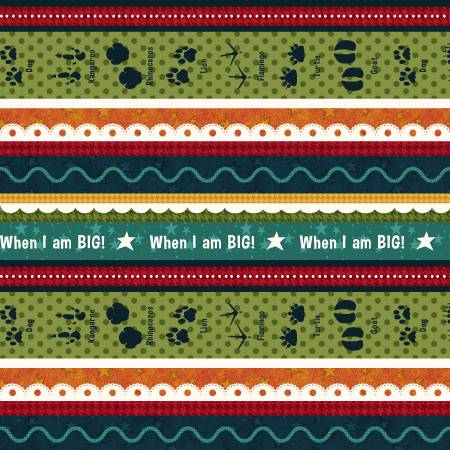 When I Am Big by Henry Glass - Novelty Stripe