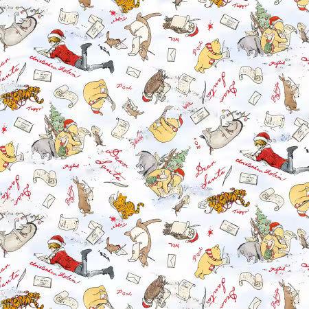 Christmas at Pooh Corner - Snow Dear Santa - White - 9100S-07
