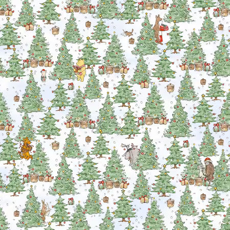 Christmas at Pooh Corner - Green Christmas Tree - White - 9102S-60