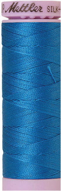 Mettler Cotton 40wt Solid Cotton Thread 164yd/150M Mediterranian Blue