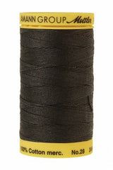 Mettler Silk-Finish - Black - 28wt Cotton Thread 275yd