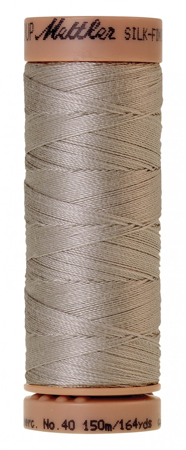 Mettler Silk-Finish 40wt Solid Cotton Thread 164yd/150M Ash Mist