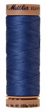Mettler  Silk-Finish 40wt Solid Cotton Thread 164yd/150M Cobalt Blue