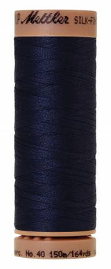 Mettler Silk-Finish 40wt Solid Cotton Thread 164yd/150M Navy