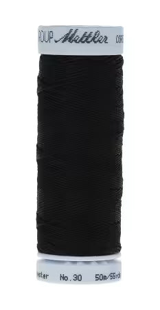 Mettler Cordonette - Black - 30wt Polyester Thread 55yd/50m