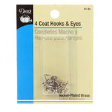 Dritz Sew On Hooks Eyes & Loops Nickel Size 1