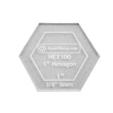 Acrylic Fabric Cutting Template 1" Hexagon Template