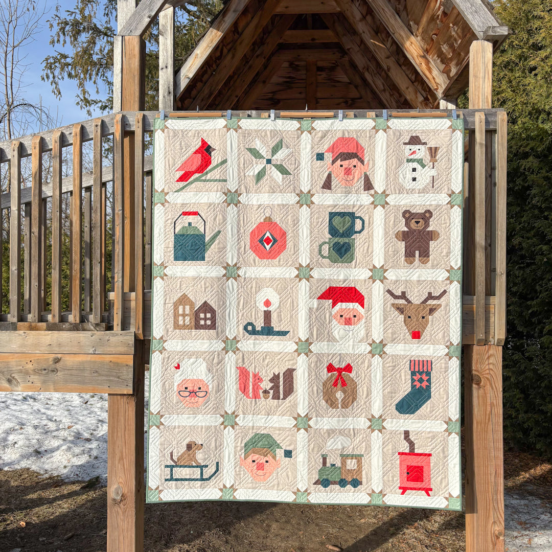 Apples & Beavers Cozy Holiday Sampler Quilt Pattern