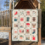 Apples & Beavers Cozy Holiday Sampler Quilt Pattern