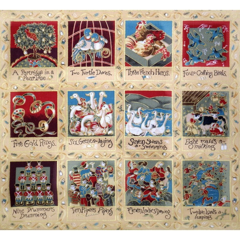 Twelve Days Of Christmas - Antique Squares