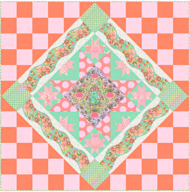 Tula Pink - Aster Persimmon Quilt (download)