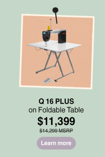 Bernina Q16 & Q16 Plus Long Arm Quilting Machine